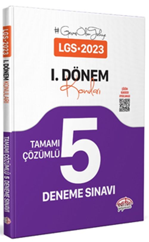 LGS 1. Dönem Tamamı Çözümlü 5 Fasikül Deneme 