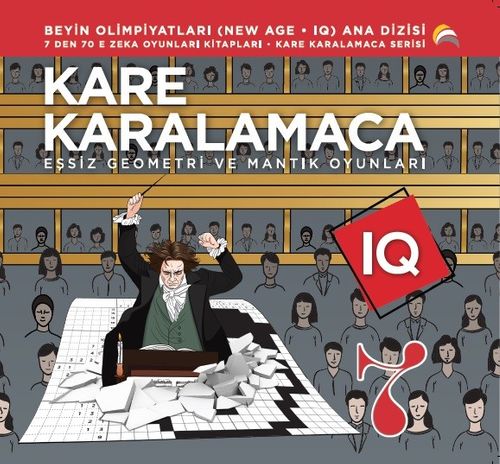 Kare Karalamaca 7  & 7'den 70'e Zeka Oyunları Kitapları Eşsiz Geometri ve Mantık Oyunları