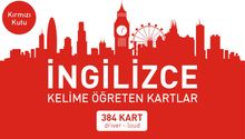 İngilizce Kelime Öğreten Kartlar Kırmızı Kutu (dirver-loud) (384 Kart)