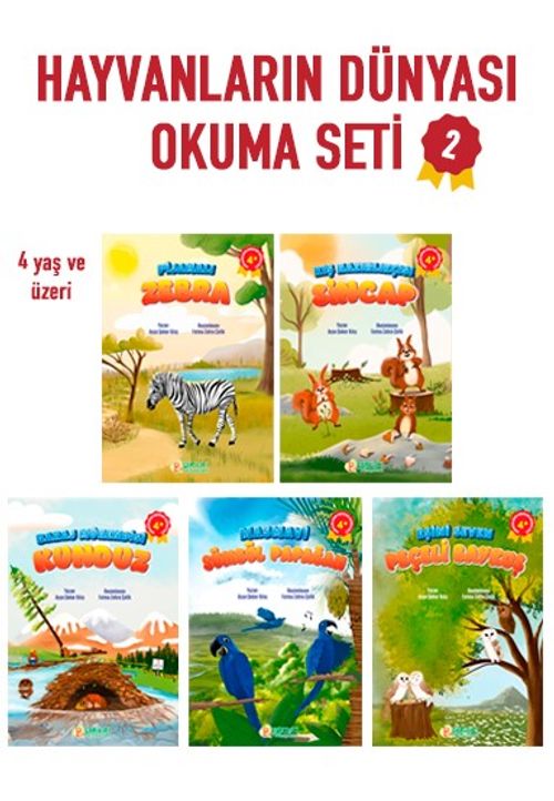 Hayvanların Dünyası Okuma Seti 2 (5 Kitap)
