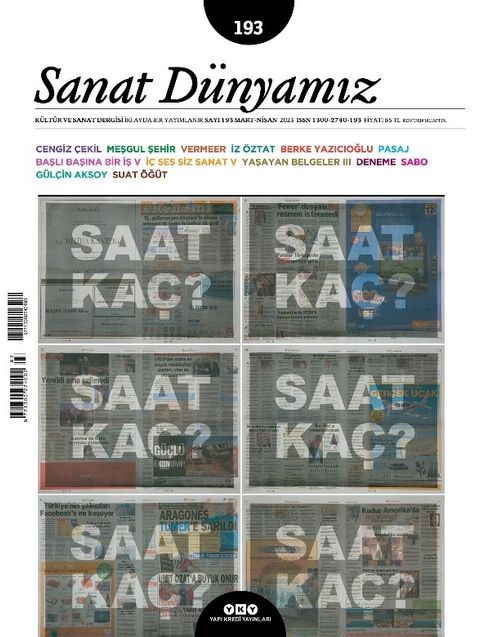 Sanat Dünyamız 193 / Mart - Nisan 2023