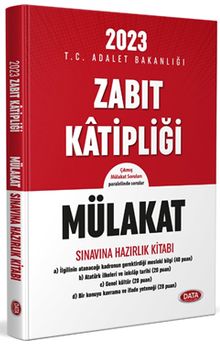 2023 Zabıt Katipliği Mülakat  Sınavına Hazırlık Kitabı