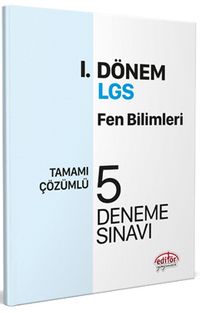 LGS I. Dönem Fen Bilimleri Çözümlü 5 Deneme Sınavı