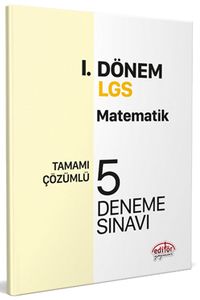 LGS I. Dönem Matematik Çözümlü 5 Deneme Sınavı