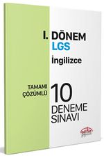 LGS I. Dönem İngilizce Çözümlü  10 Deneme Sınavı