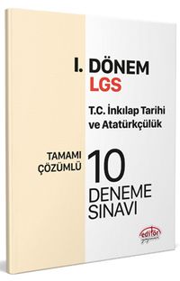 Dönem T.C. İnkılap Tarihi ve Atatürkçülük Çözümlü 10 Deneme Sınavı