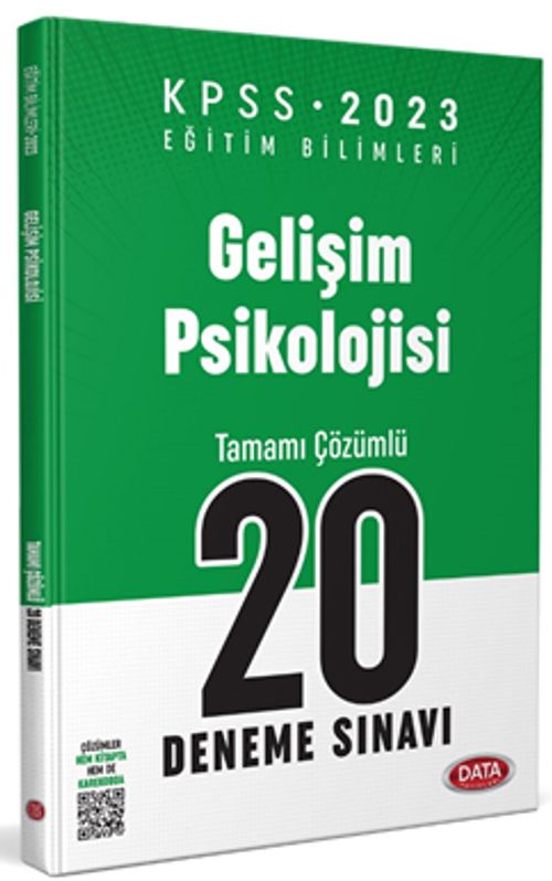 2023 KPSS Eğitim Bilimleri Gelişim Psikolojisi Tamamı Çözümlü 20 Deneme Sınavı 