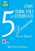 2023 KPSS ÖABT Türkdili ve Edebiyatı 5 Deneme