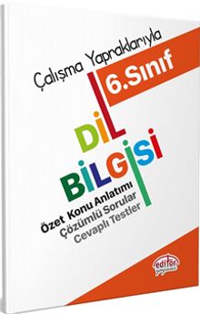 Çalışma Yapraklarıyla 6. Sınıf Dil Bilgisi 