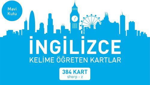 İngilizce Kelime Öğreten Kartlar Mavi Kutu (Sharp-z)