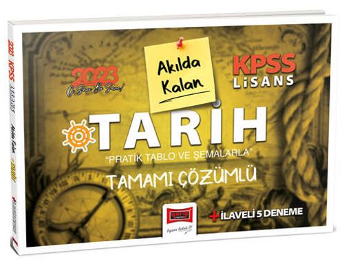 2023 KPSS Lisans Pratik Tablo ve Şemalarla Akılda Kalan Tarih Tamamı