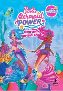 Barbie Mermaid Power Çıkartmalı Boyama Kitabı