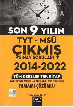 TYT MSÜ Son 9 Yılın Çıkmış Soruları (2014-2022)