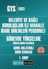 2023 Belediye ve Bağlı Kuruluşları ile Mahalli İdare Birlikleri Personeli GYS Konu Anlatımlı Soru Bankası 1.Grup