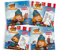 Vikingler Etkinlik Kitapları Seti / Boya Yaz Çiz Bul (4 Kitap)