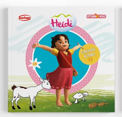 Heidi Etkinlik Kitabı 1 / Boyama, Alıştırma, Eşleştirme, Bulmaca, Yaz çiz Bul