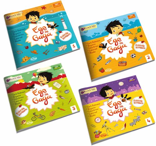 Ege İle Gaga Etkinlik Kitabım Seti (4 Kitap Set)