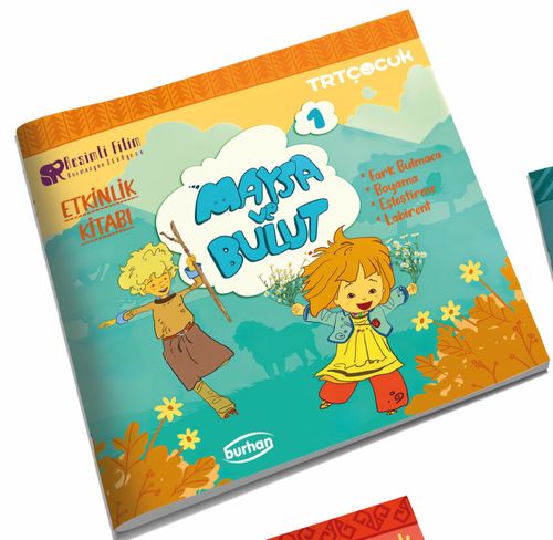 Maysa ve Bulut Etkinlik Kitabı 1 & Fark Bulmaca, Boyama, Eşleştirme, Labirent