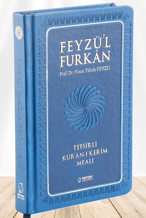 Feyzü'l Furkan Tefsirli Kur'an-ı Kerim Meali (Büyük Boy - Ciltli) (Lacivert)