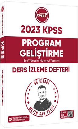 2023 Hangi KPSS Program Geliştirme Youtube Destekli Ders İzleme Defteri