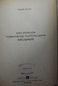 100 Soruda Türkiyede Kapitalizmin Gelişmesi (7-C-7)