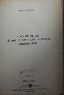 100 Soruda Türkiyede Kapitalizmin Gelişmesi (7-C-7)