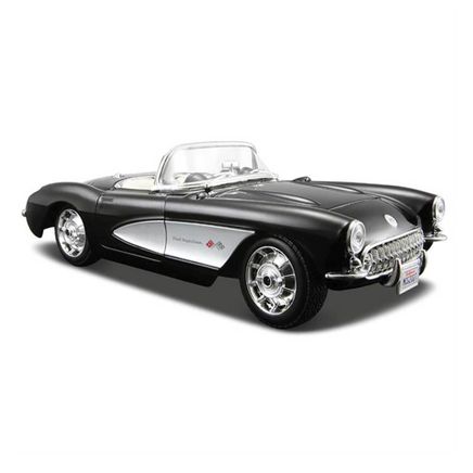  Maisto Chevrolet Corvette 1957 Model Araba - Siyah 1:24 (312758)