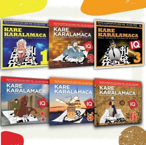 Kare Karalamacalar Set 1 / 7'den 70'e Akıl Mantık Oyunları ( 6 Kitaplık Zevkli Oyunlar)