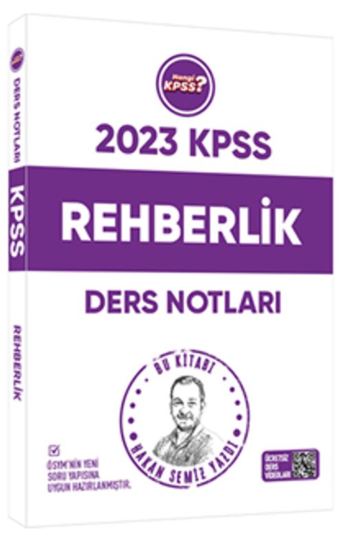 2023 Hangi KPSS Rehberlik Ders Notları