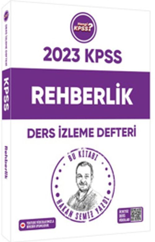 2023 Hangi KPSS Rehberlik Youtube Destekli Ders İzleme Defteri