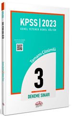 KPSS Genel Yetenek - Genel Kültür Tamamı Çözümlü Fasikül 3 Deneme Sınavı 