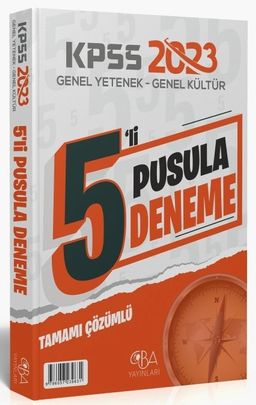 2023 KPSS Genel Yetenek Genel Kültür Pusula 5 Deneme Çözümlü 