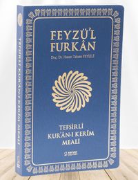 Feyzü'l Furkan Tefsirli Kur'an-ı Kerim Meali (Büyük Boy - İnce Cilt) (Lacivert)