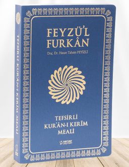 Feyzü'l Furkan Tefsirli Kur'an-ı Kerim Meali (Büyük Boy - İnce Cilt) (Lacivert)
