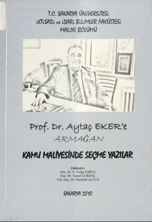Prof. Dr. Aytaç Eker'e Armağan