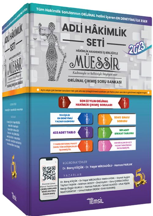 Müessir Adli Hakimlik Seti Çıkmış Soru Bankası