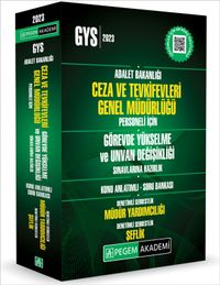 2023 Adalet Bakanlığı Ceza ve Tevkifevleri Genel Müdürlüğü Unvan Değişikliği Sınavlarına Hazırlık Müdür Yardımcılığı
