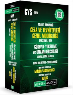 2023 Adalet Bakanlığı Ceza ve Tevkifevleri Genel Müdürlüğü Unvan Değişikliği Sınavlarına Hazırlık Müdür Yardımcılığı