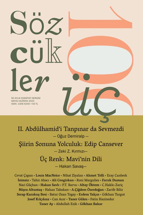 Sözcükler İki Aylık Edebiyat Dergisi Sayı:103 Mayıs-Haziran 2023