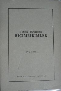 Türkiye Türkçesinde Biçimbirimler (11-E-13)