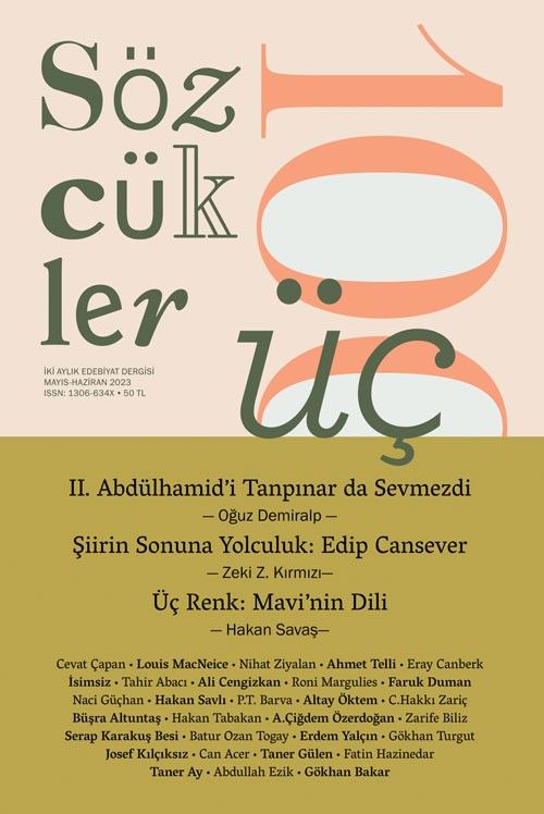 Sözcükler İki Aylık Edebiyat Dergisi Sayı:98 Temmuz-Ağustos  2022