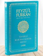 Feyzü'l Furkan Tefsirli Kur'an-ı Kerim Meali (Büyük Boy - İnce Cilt) (Turkuaz)