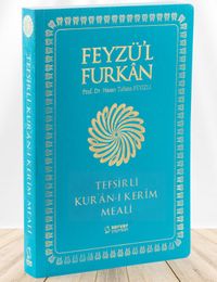 Feyzü'l Furkan Tefsirli Kur'an-ı Kerim Meali (Büyük Boy - İnce Cilt) (Turkuaz)