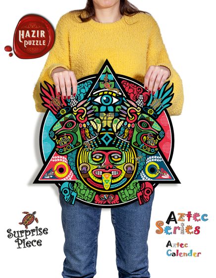 AZTEC Aztec Culture-Sürpriz Parçalı 340 Parça Hazır Puzzle (AZH65-S)