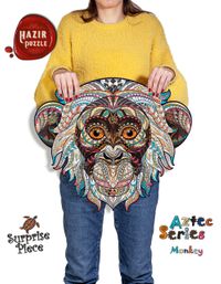 AZTEC Monkey-Sürpriz Parçalı 484 Parça Hazır Puzzle (AZH61-S)