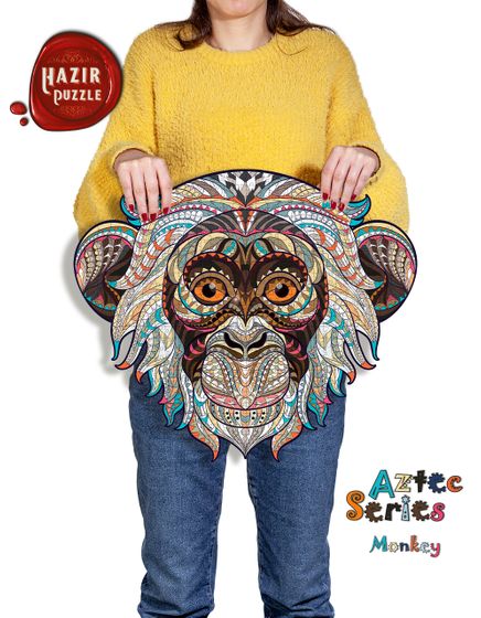 AZTEC Monkey 496 Parça Hazır Puzzle (AZH60)