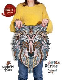 AZTEC Colored Wolf-Sürpriz Parçalı 637 Parça Hazır Puzzle (AZH59-S)