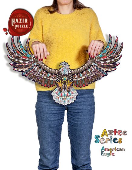 AZTEC American Eagle 256 Parça Hazır Puzzle Hazır Puzzle (AZH54)