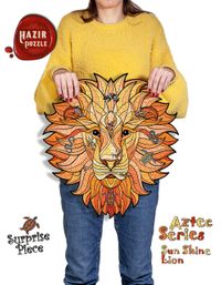 AZTEC Sunshine Lion-Sürpriz Parçalı 451 Parça Hazır Puzzle (AZH49-S)