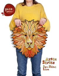 AZTEC Sunshine Lion 492 Parça Hazır Puzzle (AZH48)